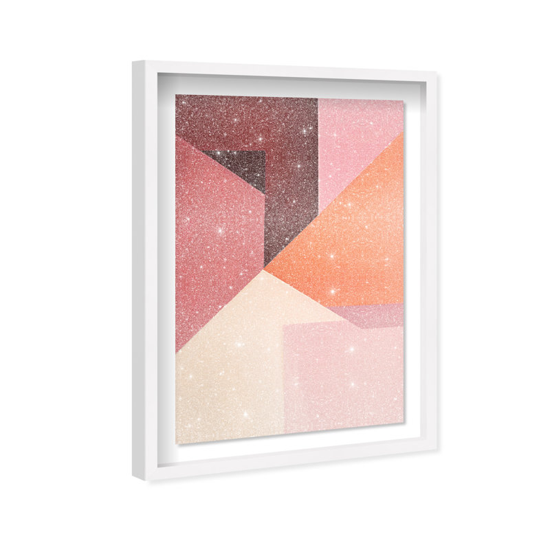 Berry Juice Shadowbox Abstract Print by Oliver Gal, Black Frame, 10 x 15, 25.5"H x 17.5"W, White Frame
