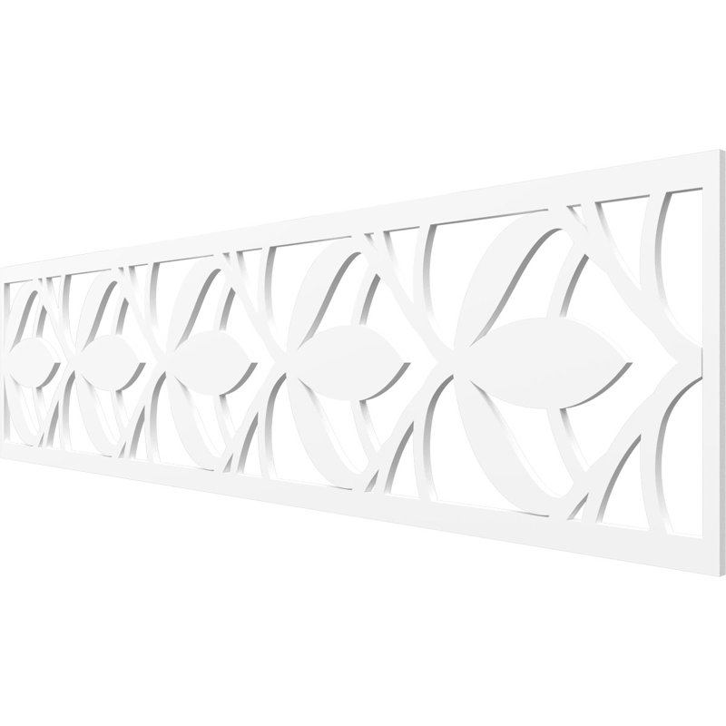 Moulure à panneau Salem, H 12 po x l 47 po x P 0,38 po, PVC de qualité architecturale