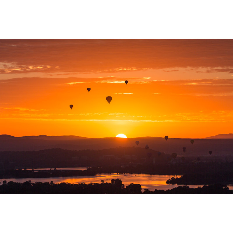 Hot Air Balloons by Rubatos - Wrapped Canvas Print, 30cm H x 46cm W
