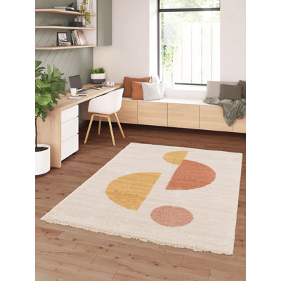Canale Machine Woven Cream/Pink/Red/Yellow Indoor Rug