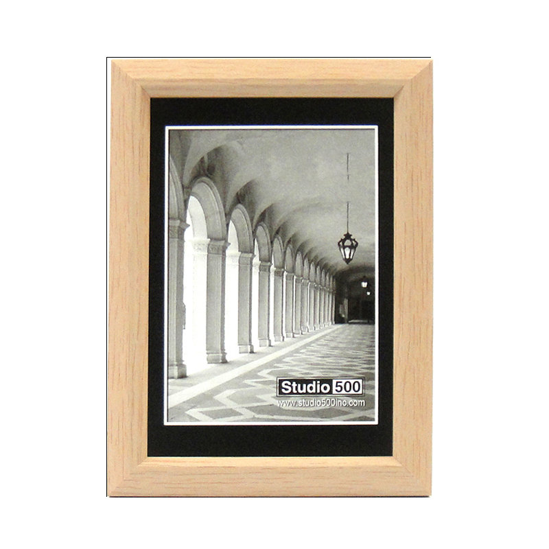Cadre photo biseauté, 8 po x 10 po, Naturel