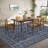 Vintage Rug for Living Room 8x10 Washable Floral Bedroom Carpet Non-Slip Oriental Distressed Floor Mats Carpet for Nursery Kitchen Office Blue-1369603651-1369603649