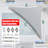 Amgo Right Triangle Sun Shade Sail with Hardware Kit-105238040-105238031