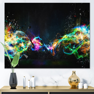Bright Colored And Brilliant Trails - Modern Canvas Artwork