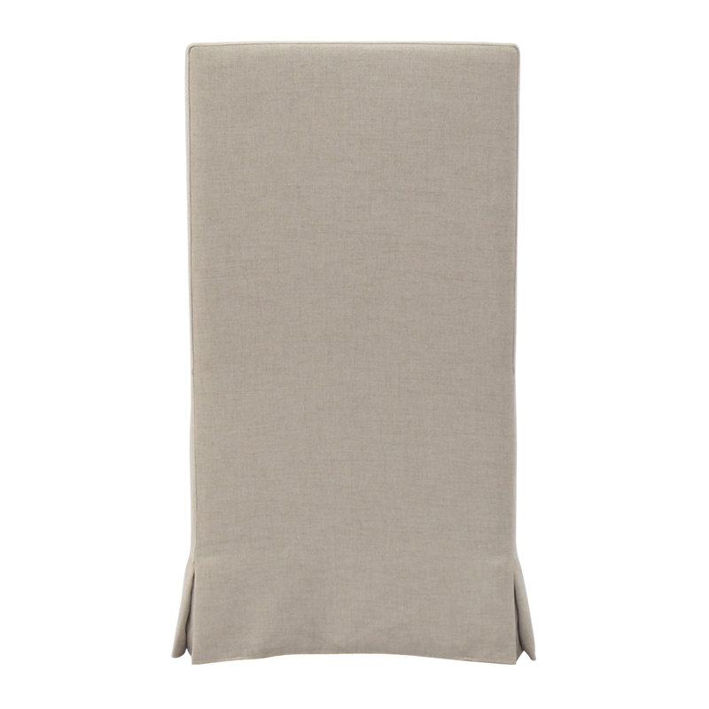 Chaise d'appoint en coton crème Rina, Avec roulettes, Crème, crème