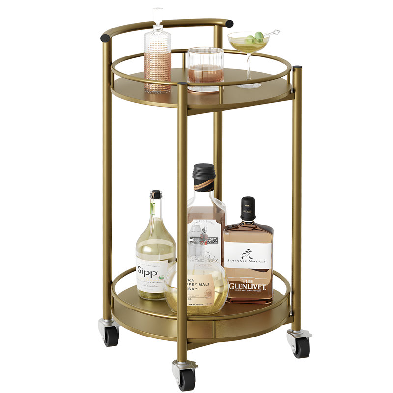 30'' H x 16'' W Utility Cart, Gold
