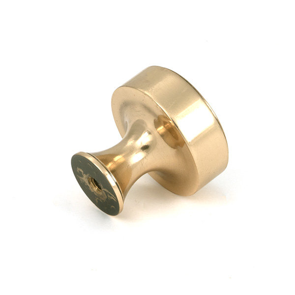 Scully Cabinet Knob, Polished Bronze, 1.26" Knob Diameter