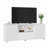 63in TV Stand for TVs Up to 70", Fluted Entertainment Center with Storage Drawer and Open Shelves, Modern TV Console Media Cabinet for Living Room, Bedroom, White (White)