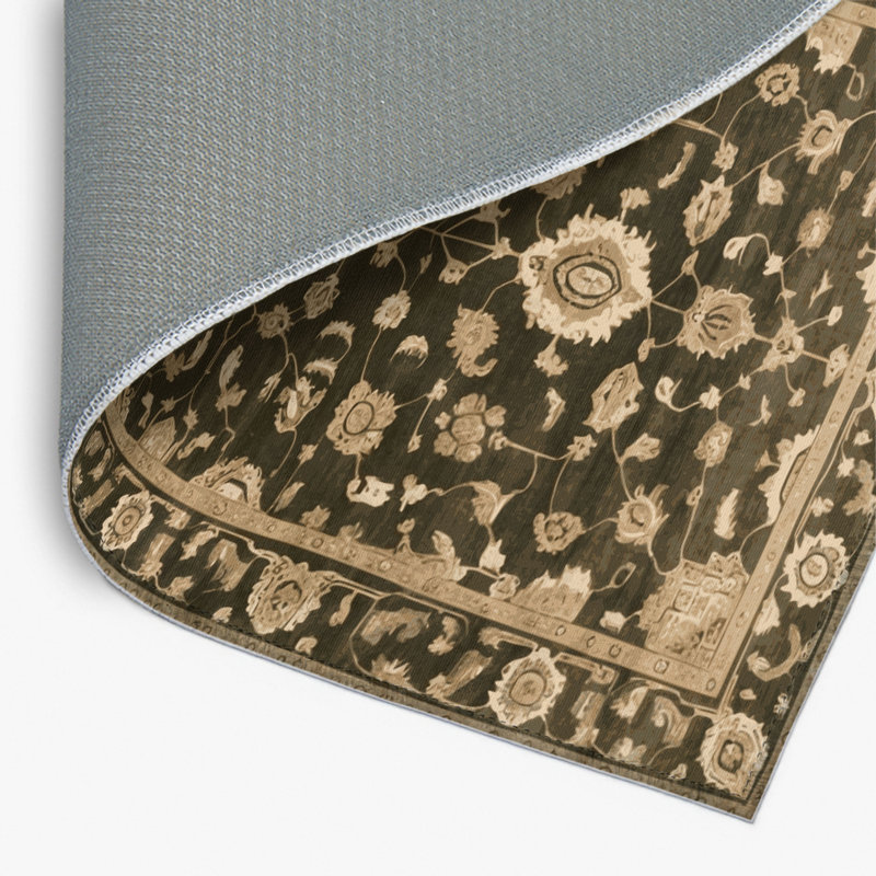 Overdyed Brown Indoor and Outdoor Area Rug, Rectangle 8' x 10'