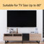 Meuble télé 19,7 po avec tiroirs et rangement ouvert pour téléviseur de 80 po ou moins-513432954