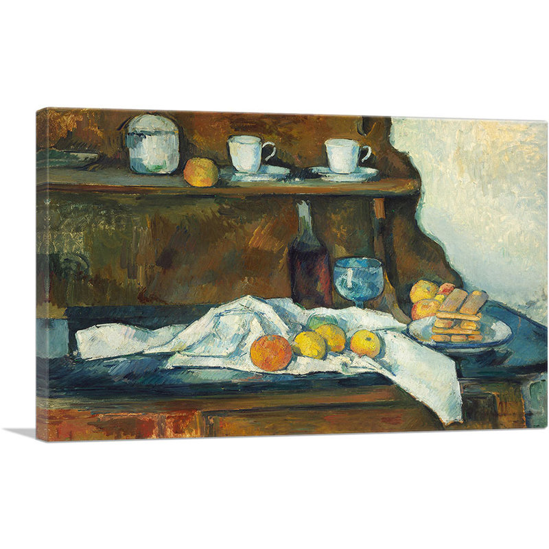 The Buffet 1887 - Impression, H 26 po x l 40 po x P 0,75 po