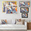 Peinture abstraite colorée "Strokes", reproduction d'art sur toile-1172277178-1172277179