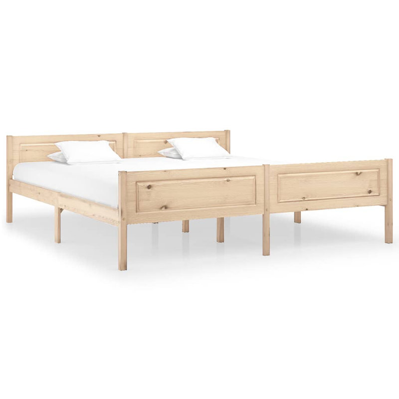 Galilhai Solid Wood Bed, brown, 180 x 200 cm