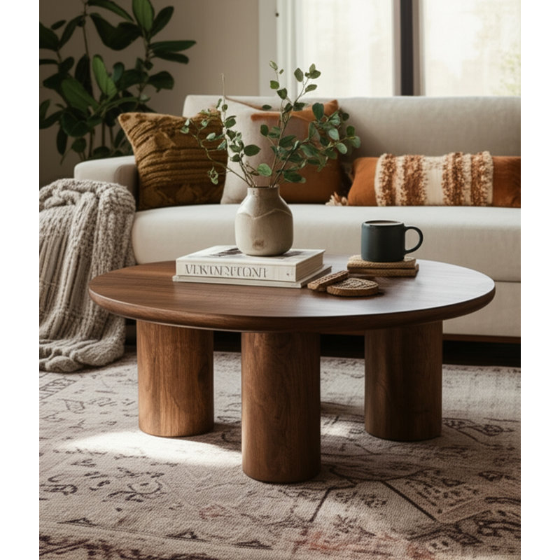 Faustine Coffee Table, Dark Brown