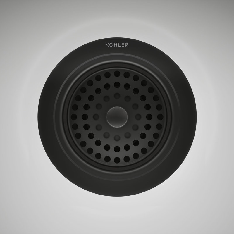Duostrainer Sink drain and strainer with tailpiece, Matte Black