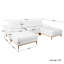 Canapé d'angle Bourbeau 5 pièces, recouvert de tissu et déhoussable, avec pouf-217343625-217343630