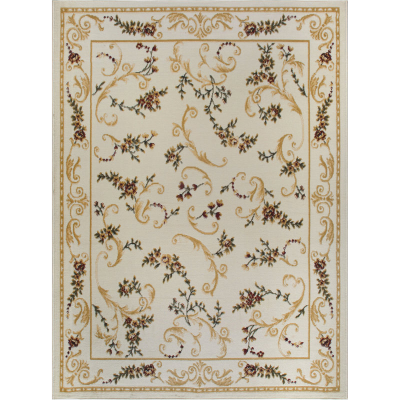 Gossard Floral Indoor Rug, Rectangle 5'2" x 7'2"