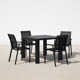 Farrah 55.4'' Rectangular 4 - Person Outdoor Dining Set