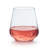 Hammered Libbey Base All-Purpose Stemless Wine Glasses