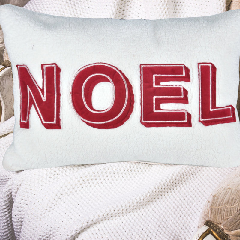 Coussin décoratif de Noël avec insert - Coussin décoratif Sherpa