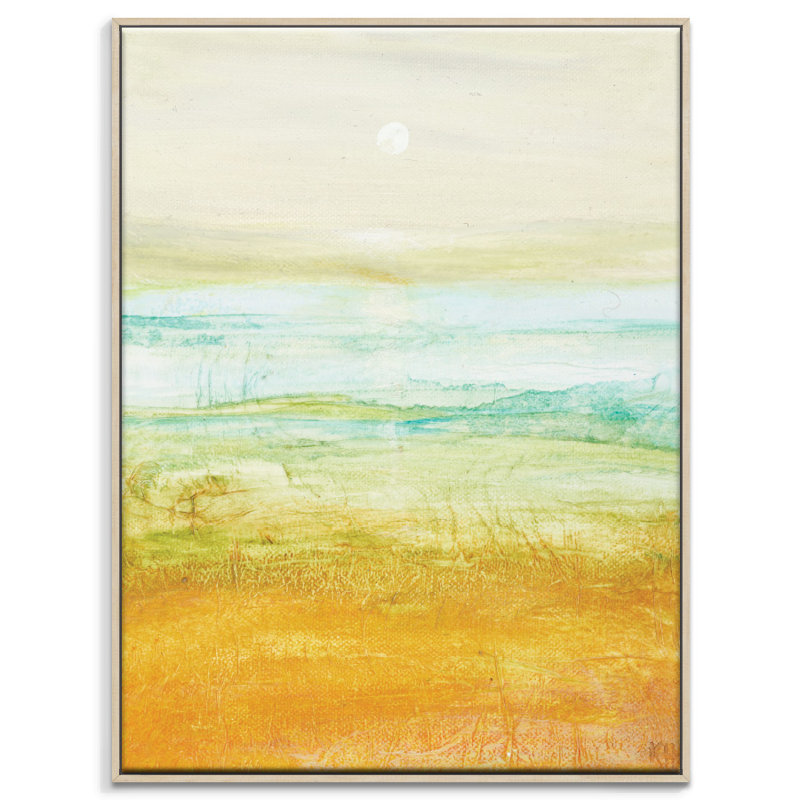 Mid Summer Moon by Karen Hopkins - Painting on Canvas, 102cm H x 76cm W, Timber Floater Frame
