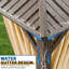 Pavillon de jardin robuste 12 po x 10 pi avec toit double en acier galvanisé-111571882-112175965
