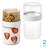 iDesign Medium Stack 'n Snack Food Containers - Stackable Snack Containers - Set of 2 - Clear/White-111807552