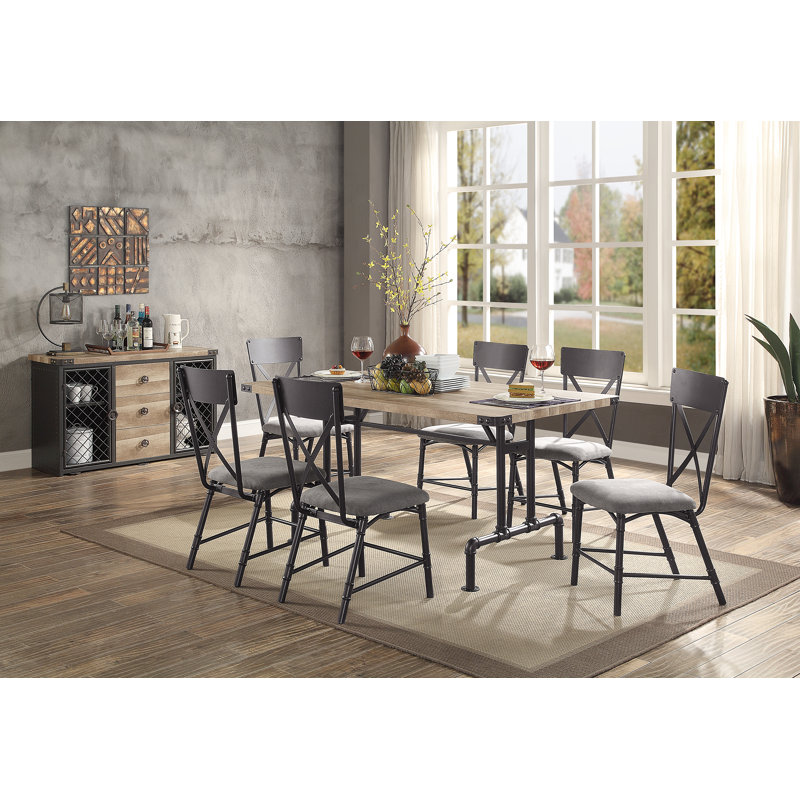 Pohlits 18'' H Upholstered Metal Side Chair