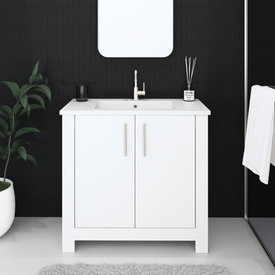 Austin 36'' Single Bathroom Vanity with Resin Top
