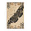 Tapis moelleux moelleux au look vintage rétro Kenn Moth - reliure beige-1983088135