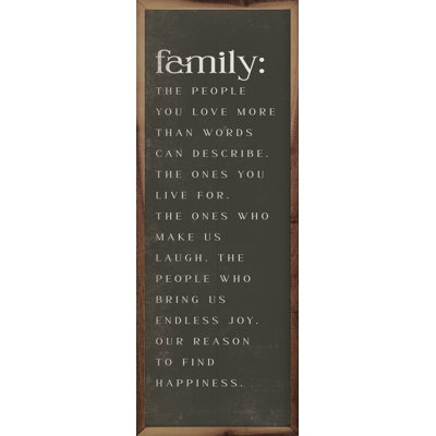 " Family The People You Love Green "