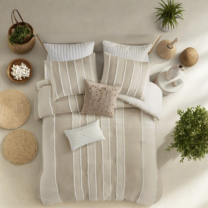 Luxurious King Cotton Bedding Sets, Bohemian Style For Relaxing Bedroom