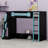 Multifunctional Loft Bed With Study Desk, Ample Storage Shelves & Customizable RGB Illumination-967856568