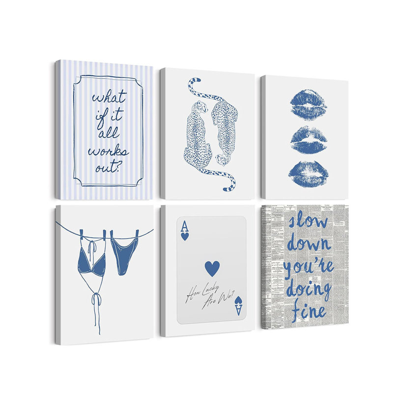 6 Piece Wrapped Canvas Print