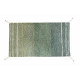 Reversible Washable Rug Twin Vintage Blue