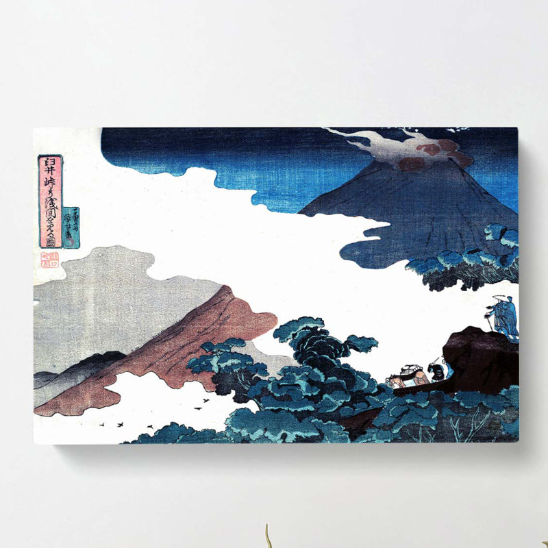 The View Of Mt. Asama by Utagawa Kuniyoshi - Wrapped Canvas, 50cm H x 76cm W x 3cm D