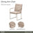 Marin Metal Dining Arm Chair - Greige
