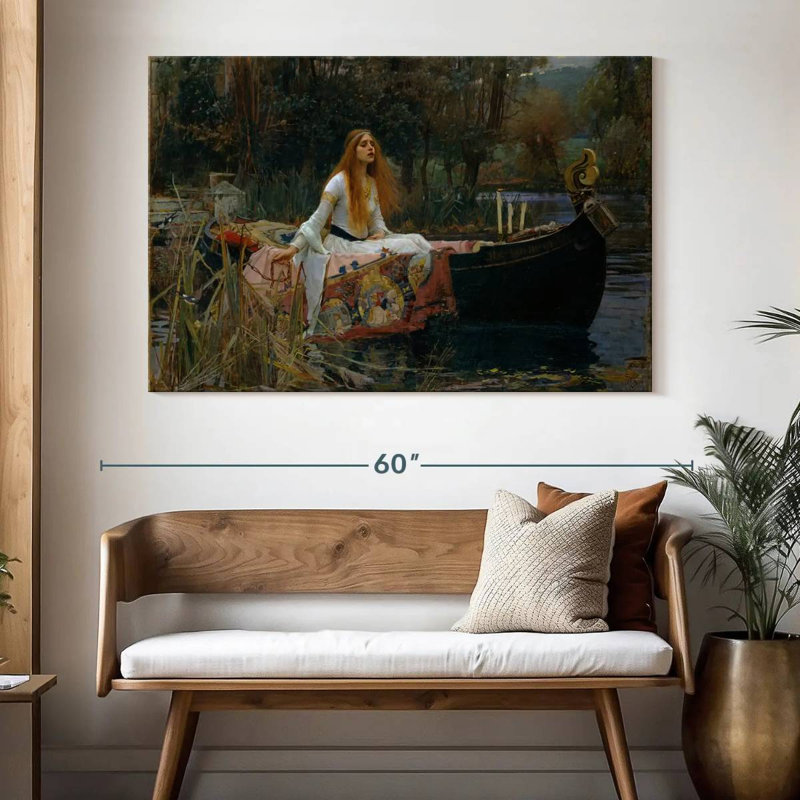 Leisha, la Dame de Shalott, H 34 po x l 51 po