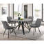 Ensemble de 2 chaises capitonnées pivotantes