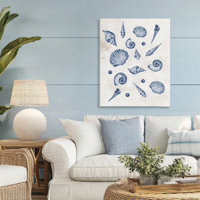 Toile à motif de coquillages variés, design par Jacob Q