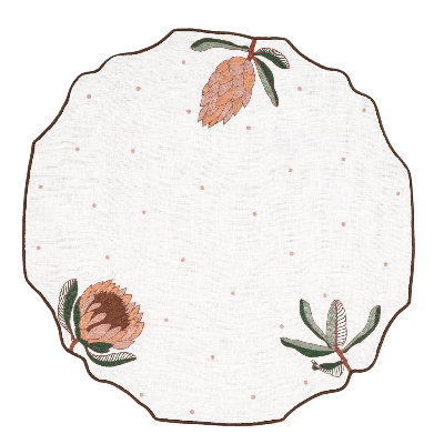 Circular Elegance Placemat 16.5 Inch Round