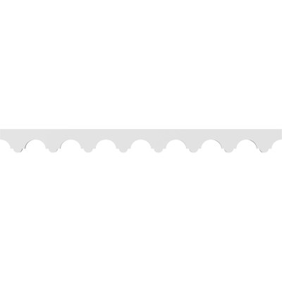 4"H x 5/8"P x 48"L Malta Architectural Grade PVC Running Trim