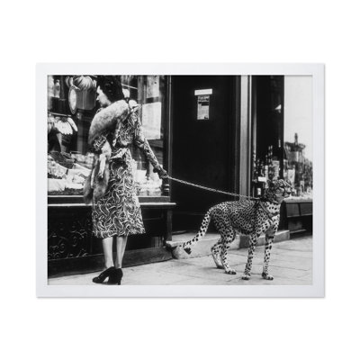 Elegant Woman with Cheetah