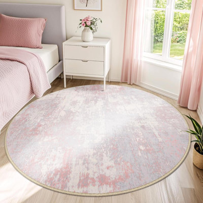 Tapis lavable antidérapant moderne abstrait doux pour le salon, chambre à coucher, chambre d'enfant, motif imprimé
