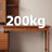 Brown Rectangular Solid Wood with 3 drawers desk-352566895