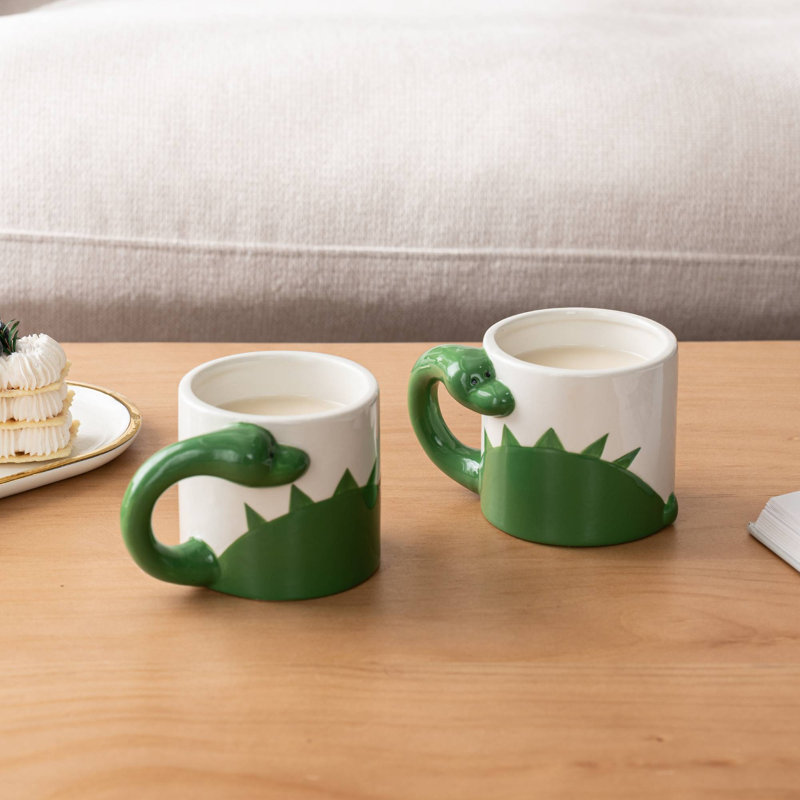 Ensemble de 2 tasses de dinosaures 3D