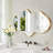 Irregular Shaped Metal Wall Mirror Asymmetrical Mirror-35682343-35682340