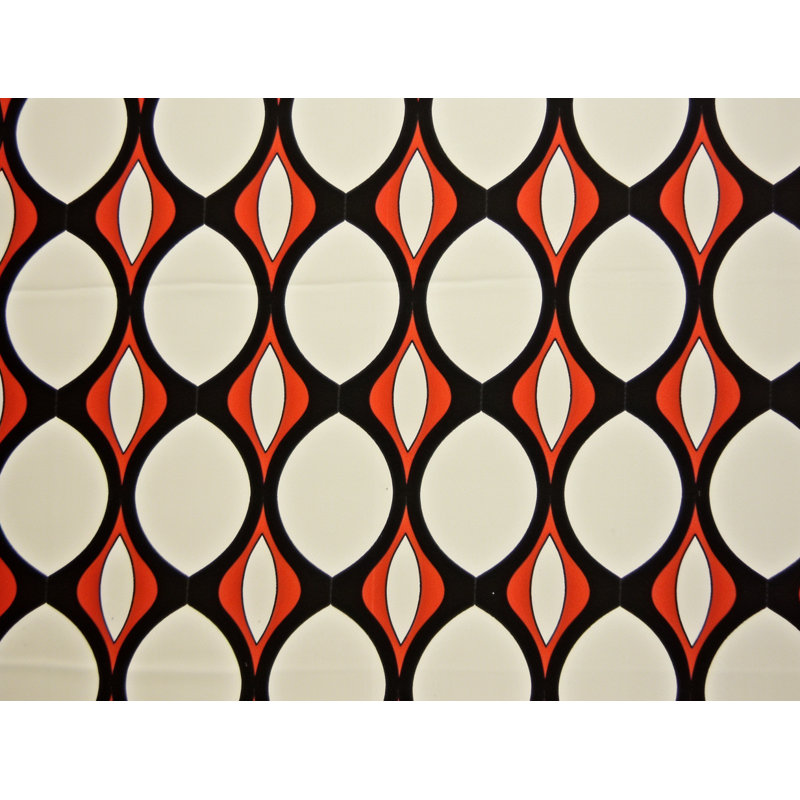 Funky Bedding, Twin Comforter, Black/Red Geometric