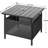 Adirondack Square Side Table With Umbrella Hole, Pool Composite Patio Table,HDPE End Tables For Backyard,Pool, Indoor Companion, Easy Maintenance & Weather Resistant-1676381881
