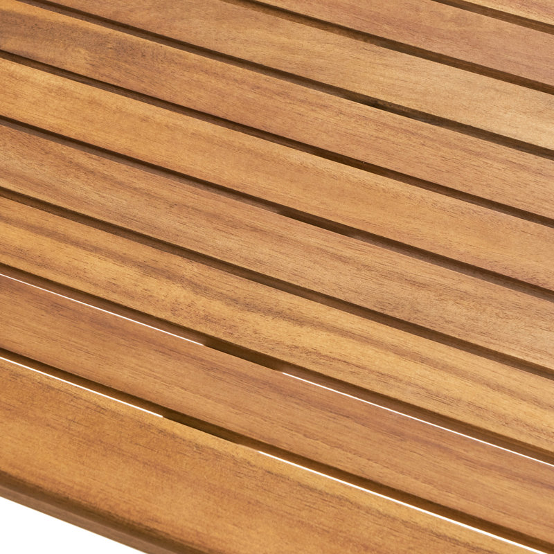 Outdoor Wood Bar Table, Finish, 25-Inch Width, Weather-, Smooth And Long-Lasting Design, Teak